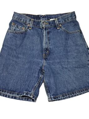 Vintage Levi's 550 Shorts USA Made Relaxed Fit Dark Wash Denim Miss Size 12